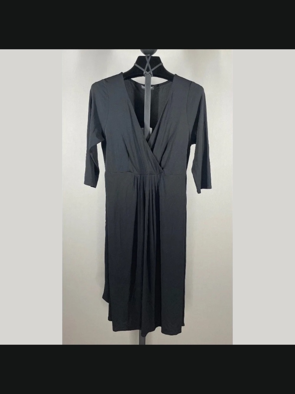 NEW Eileen Fisher Dress Womens Small petite black silk sheath designer classic - Picture 1 of 12